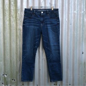 American Eagle High Rise Jegging Crop Super Stretch Size 10